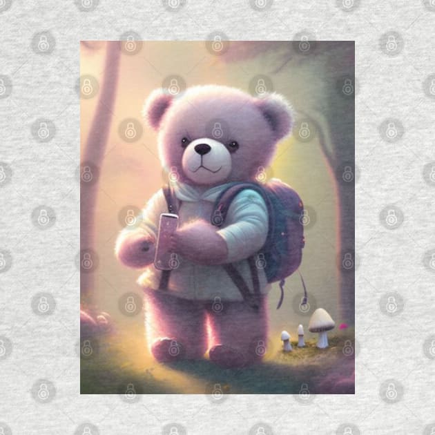 Teddy Bear in the woods by meltubs76